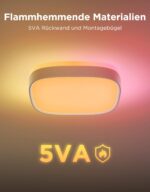Govee RGBIC Smart Deckenleuchte 24W – 16 Mio. Farben & KI-Steuerung für intelligente Wohnräume – Bild 6