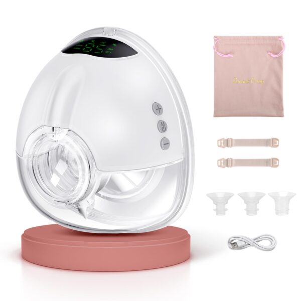 Lulia LU05 Elektrische Milchpumpe Handsfree – 350mmHg Absaugung mit 4 Modi & 9 Stufen