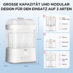 Bear 4-in-1 Babyflaschen-Sterilisator mit Trocknung – 48h Lagerfunktion – Bild 2