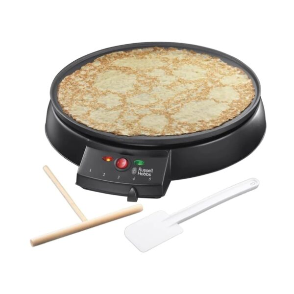 Russell Hobbs Crêpes Maker Ø30cm mit Antihaftplatte – 1000W Elektrogrill für Crêpes & Pancakes