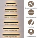100 cm LED-Wandleuchte Villa schwarz – IP65 Aluminium Aussenleuchte für Innen & Aussen – Bild 7