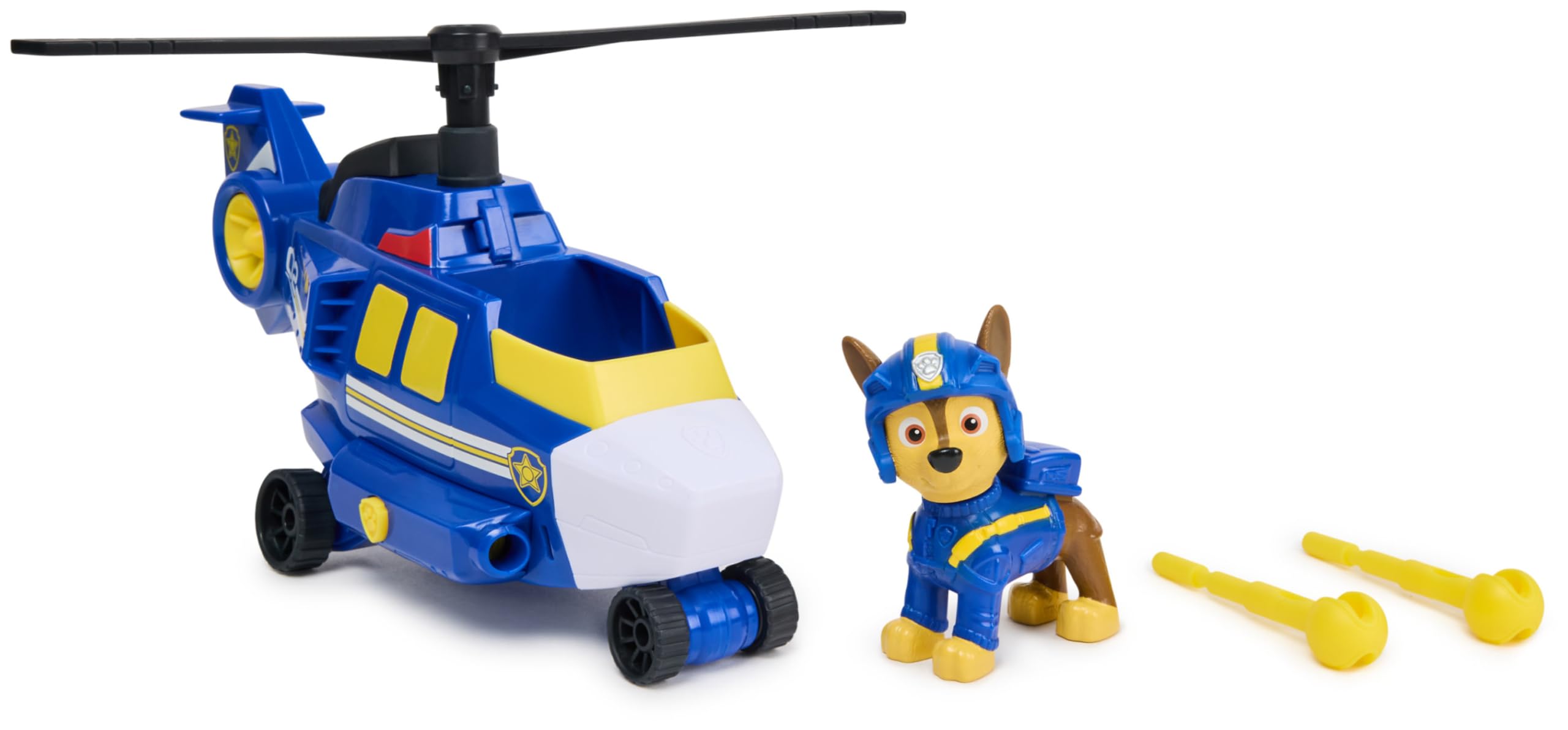 PAW PATROL Air Rescue Polizei-Rettungshubschrauber mit Chase Figur – Spielzeug ab 3 Jahren