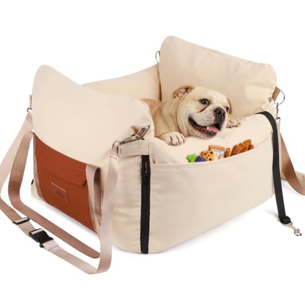 Felixora Hundeautositz 2-in-1 wasserdicht – Sicherheitssitz für kleine Hunde bis 15 kg