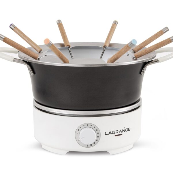 LAGRANGE Prestige Fondue 1,2 l für 8 Personen – Fonduetopf für alle Herdarten