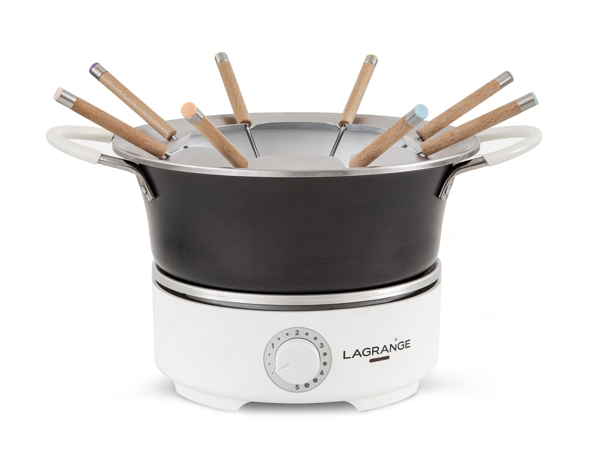 LAGRANGE Prestige Fondue 1,2 l für 8 Personen – Fonduetopf für alle Herdarten