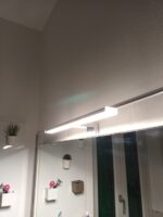 Azhien LED Spiegelleuchte 40cm 10W 820lm Kaltweiß – Badezimmerleuchte IP44 mit 3in1 Montage – Bild 9
