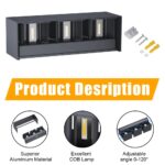 Klighten 30W LED Aussenleuchte Anthrazit – IP65 Wandleuchte mit einstellbarem Abstrahlwinkel – Bild 3
