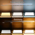 Epochglo LED Deckenleuchte 24W Dimmbar mit Fernbedienung – 2400 lm für alle Räume – Bild 2
