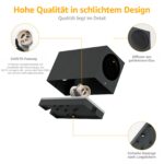 Klighten 4er-Set GU10 Wandleuchte Anthrazit – IP65 Aussenleuchte für Innen & Aussen – Bild 3