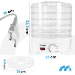 MalTec Lebensmitteltrockner 11,5l mit 5 Sieben – Dehydrator 35-70°C für Obst & Gemüse – Bild 2
