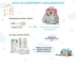 KIDDI-MEDIA Babydecke Hellblau mit Bär – Personalisiert mit Name & Geburtsdatum – Bild 5