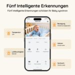 BOIFUN Babyphone 2026 mit Kamera – 5" 2K Display, WLAN-App & 360° Auto-Tracking – Bild 7