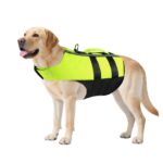 NAMSAN Hundeschwimmweste Grösse L – Aufblasbare Rettungsweste mit Auftrieb für Hunde