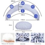 Chilling Home XXL Stillkissen 2 in 1 – Schwangerschaftskissen & Seitenschläferkissen Blau – Bild 8