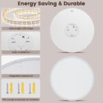 AprZLee Ø40cm LED-Deckenleuchte 38W – Dimmbar mit Fernbedienung für Wohnzimmer & Bad – Bild 11
