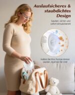 KISSBOBO K6 Elektrische Doppel-Milchpumpe – Freihändig, 280mmHg, 4 Modi – 2er Set – Bild 8