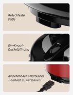 Eamoment Reiskocher 1L mit Antihaftbeschichtung – Dampfgarer für 1–5 Personen – Bild 7