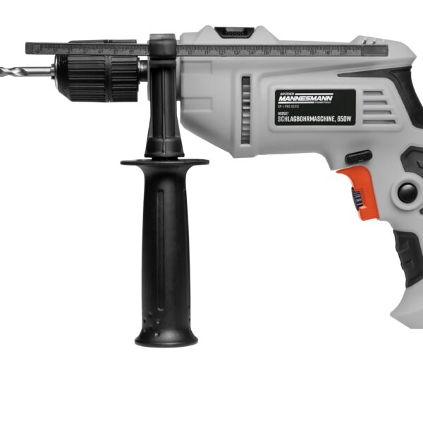 Mannesmann Schlagbohrmaschine 650W – 2in1 Bohrer mit Tiefenanschlag für Holz, Stein & Metall
