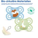 MAM Perfect Silikon Schnuller 0-6 Monate – 2er Set mit Dento-Flex & Sterilisierbox – Bild 3