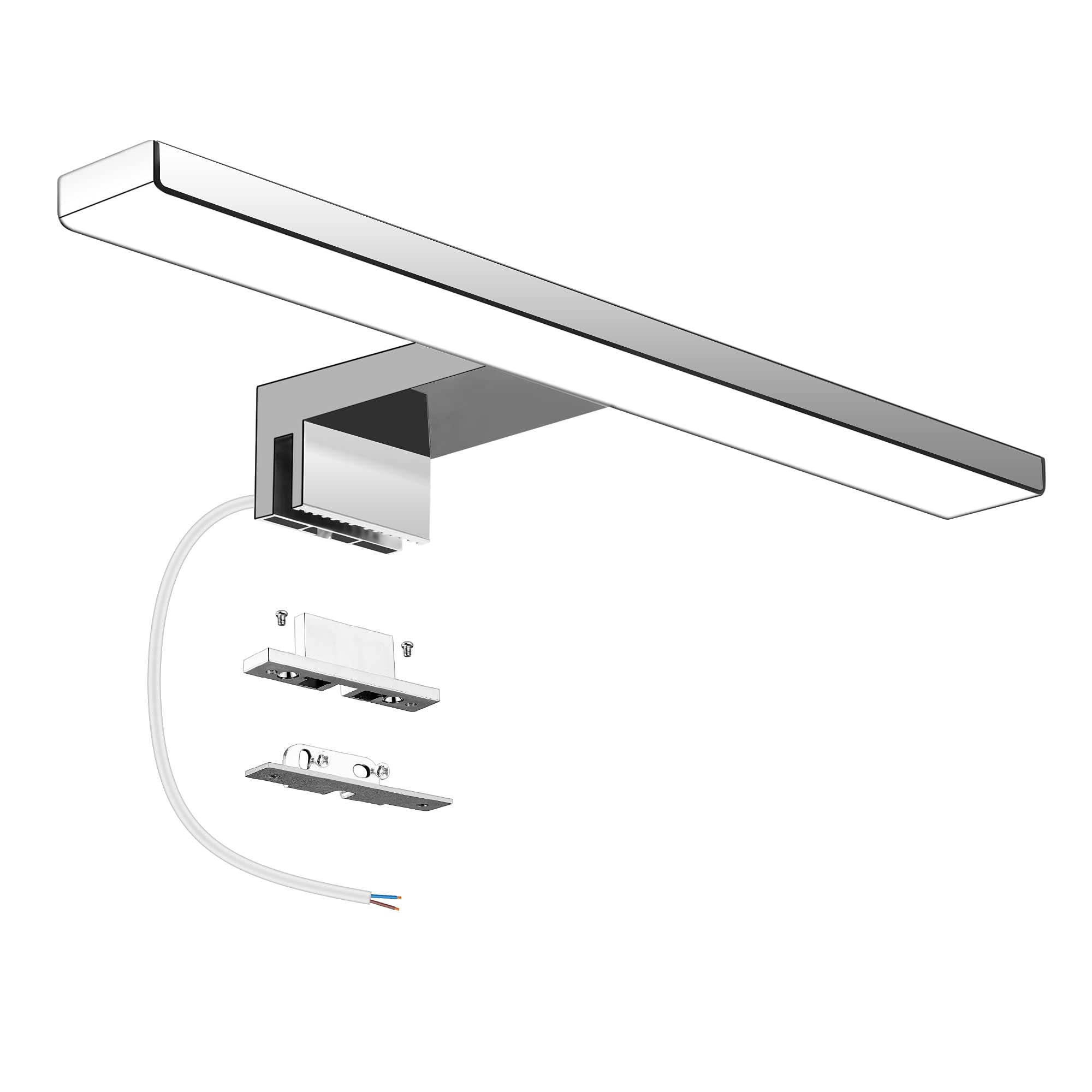 Aourow LED Spiegelleuchte 300mm 500lm – Badezimmerspiegel Lampe Neutralweiss 4000K