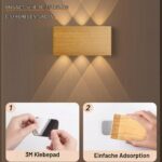 LZGS Go Swing Bands LED Wandleuchte mit Touch Control – Akkubetrieben, magnetisch, 3 Farbtemperaturen – Bild 7