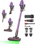VACTechPro F02 Lite Akku Staubsauger – 45 kPa Saugkraft, 50 Min Laufzeit, 8-stufiges Filtersystem