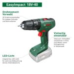 Bosch EasyImpact 18V-40 Akku Schlagbohrschrauber – Vielseitig & ergonomisch mit 2 Akkus – Bild 3