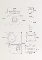 CREATE Rice Cooker Studio 3L – Elektrischer Reiskocher mit 24h Programmierung & Dampfkorb – Bild 3