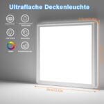 Seruno X LED Deckenleuchte 24W – 3 Farbtemperaturen, IP54, 3200LM für Küche & Bad – Bild 5