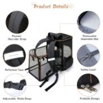 Lekesky XL Haustier-Rucksack – Erweiterbar & faltbar für Katzen und Hunde bis 10 kg – Bild 5
