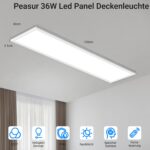 Peasur LED Deckenleuchte 120x30cm 4100lm – Dimmbar mit Fernbedienung & 3 Farbtemperaturen – Bild 2