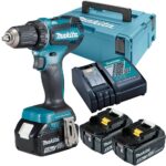 Makita DDF485RTJ3 Akku-Bohrschrauber 18V – Profi-Bohrmaschine mit bürstenlosem Motor