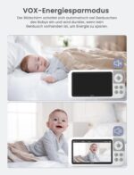 GHB Babyphone mit Kamera 5 Zoll IPS Display – Sichere Überwachung ohne WLAN – Bild 5