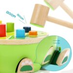 TOP Bright Hammerspiel Schildkröte – Montessori Holzspielzeug ab 1 Jahr – Bild 4
