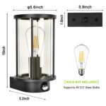 BRIMMEL Außenwandleuchte mit PIR-Bewegungsmelder – Aluminiumdruckguss, IP44, E27 – Bild 3