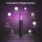 Philips Hue White & Color Ambiance Impress Wegeleuchte – 16 Mio. Farben, smarte Gartenbeleuchtung – Bild 2