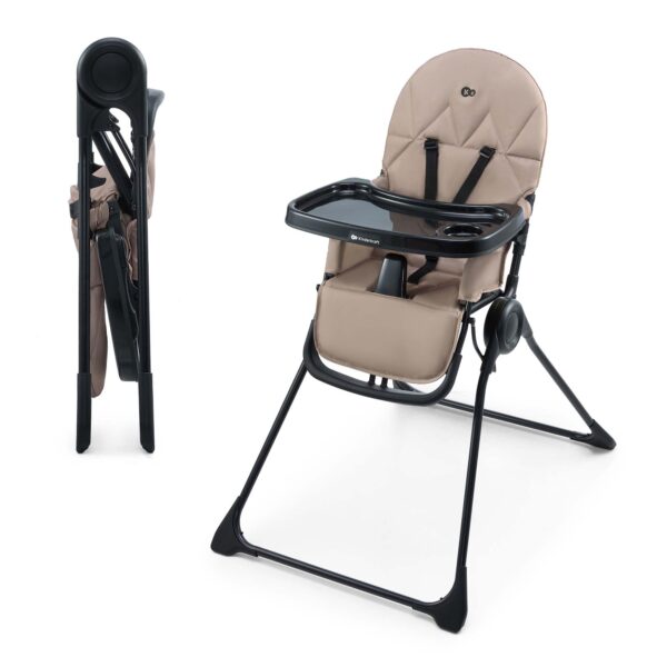 Kinderkraft BINCI Faltbarer Hochstuhl mit Tablett – Platzsparend & Sicher für Babys