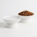 YULL Erhöhte Keramik Katzennäpfe 2er Set – Ergonomischer Futternapf & Wassernapf für Katzen – Bild 8