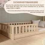Crazy Pine Montessori Bodenbett 140x200 cm – Kinderbett mit Rausfallschutz & Lattenrost – Bild 6