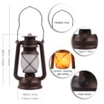 2er Set LED Vintage Laterne mit USB-C – Wiederaufladbar, dimmbar & wetterfest für Garten – Bild 6