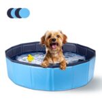 Nobleza Hundepool 80x20 cm faltbar – Stabile Hundebadewanne für Hunde & Katzen