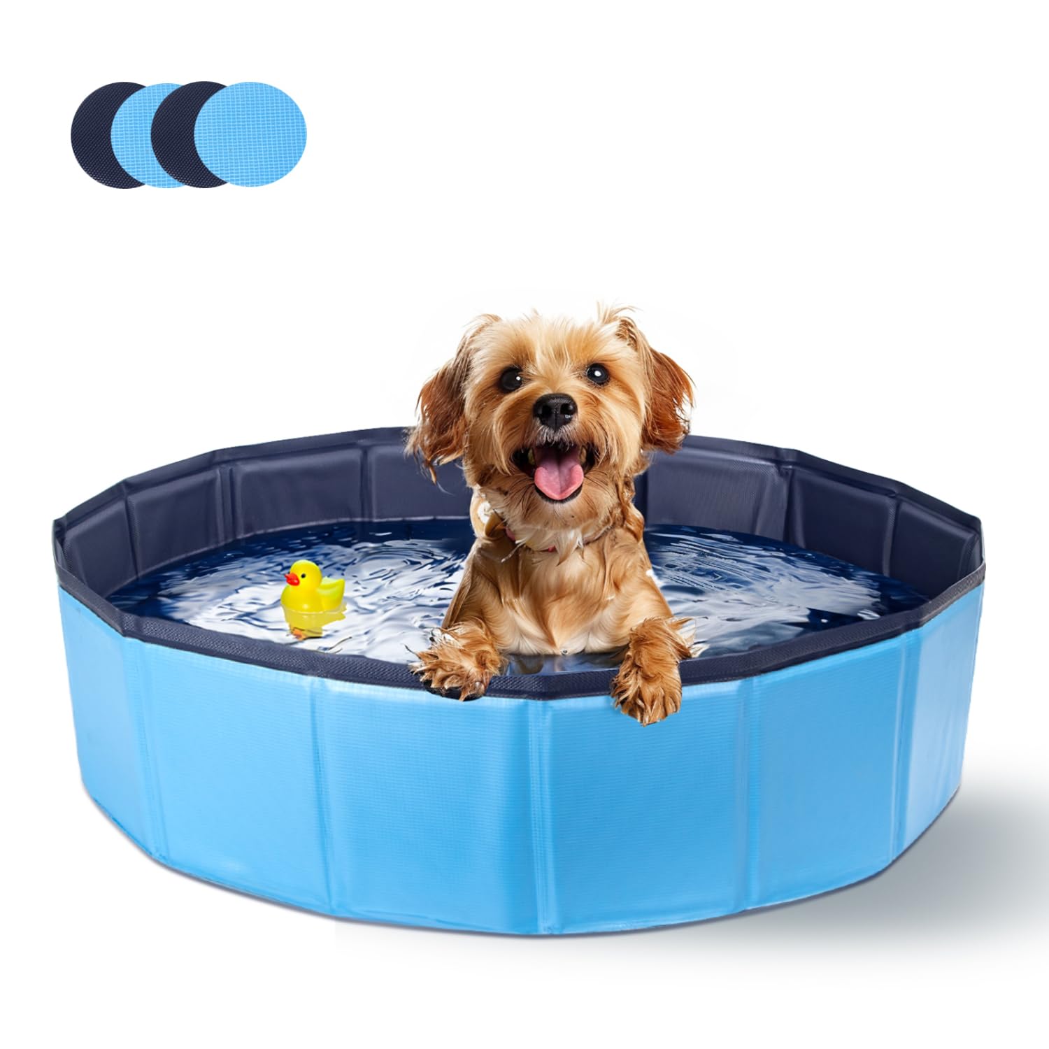 Nobleza Hundepool 80x20 cm faltbar – Stabile Hundebadewanne für Hunde & Katzen