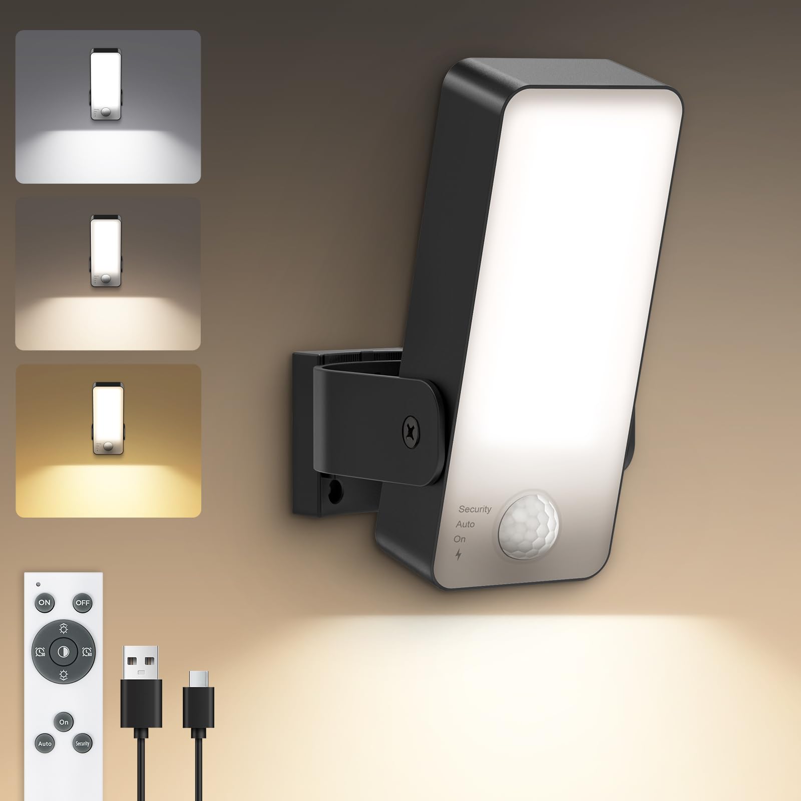 ToyGlee LED Außenlampe mit Bewegungsmelder – 10000mAh Akku, IP65 Wasserdicht für Garten & Garage