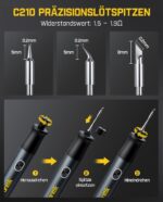 Fanttik T1 Max Lötkolben Set – Kabellos & Kabelgebunden mit 7 Sek. Aufheizung – Bild 4