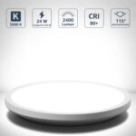 Lepro LED Deckenlampe 24W, 2400lm, 5000K Kaltweiß – IP44 Badezimmerleuchte – Bild 2