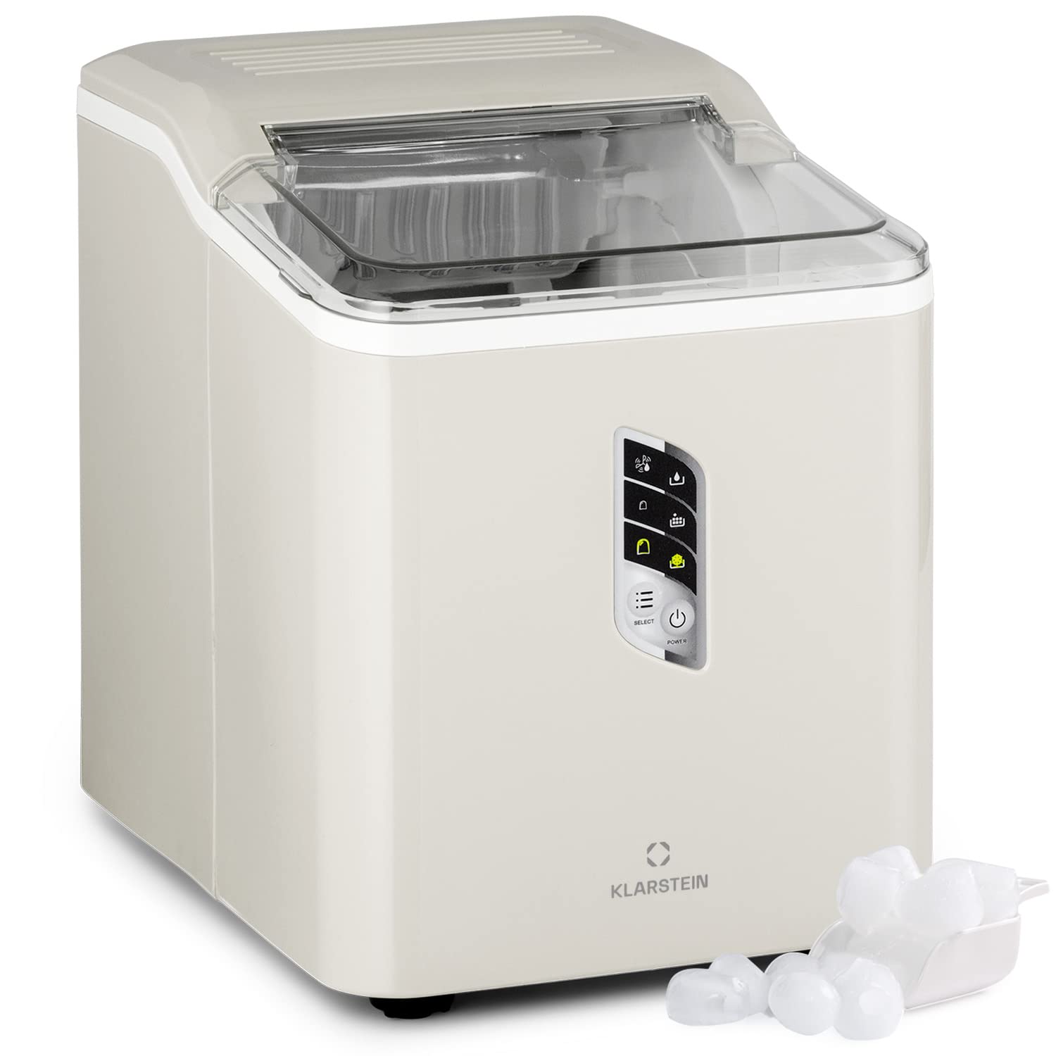 Klarstein Eiswürfelmaschine – Profi Ice Maker mit 12kg/24h Produktion für Zuhause & Gastro
