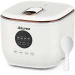 Akureo Low Carb Reiskocher 3L Digital – Zuckerarmreis mit 5 Funktionen & Timer