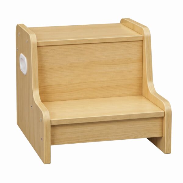 HOOBRO Kinderschemel 2-stufig mit Antirutschmatte – Tritthhocker für Badezimmer & Küche