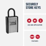 ABUS KeyGarage 797 Schlüsselsafe mit Zahlencode & Bügel – Schlüsselkasten für 20 Schlüssel – Bild 5