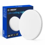 Combuh LED Deckenleuchte 48W – 4320 Lumen Flach Rund für 25-35 m² Kaltweiß